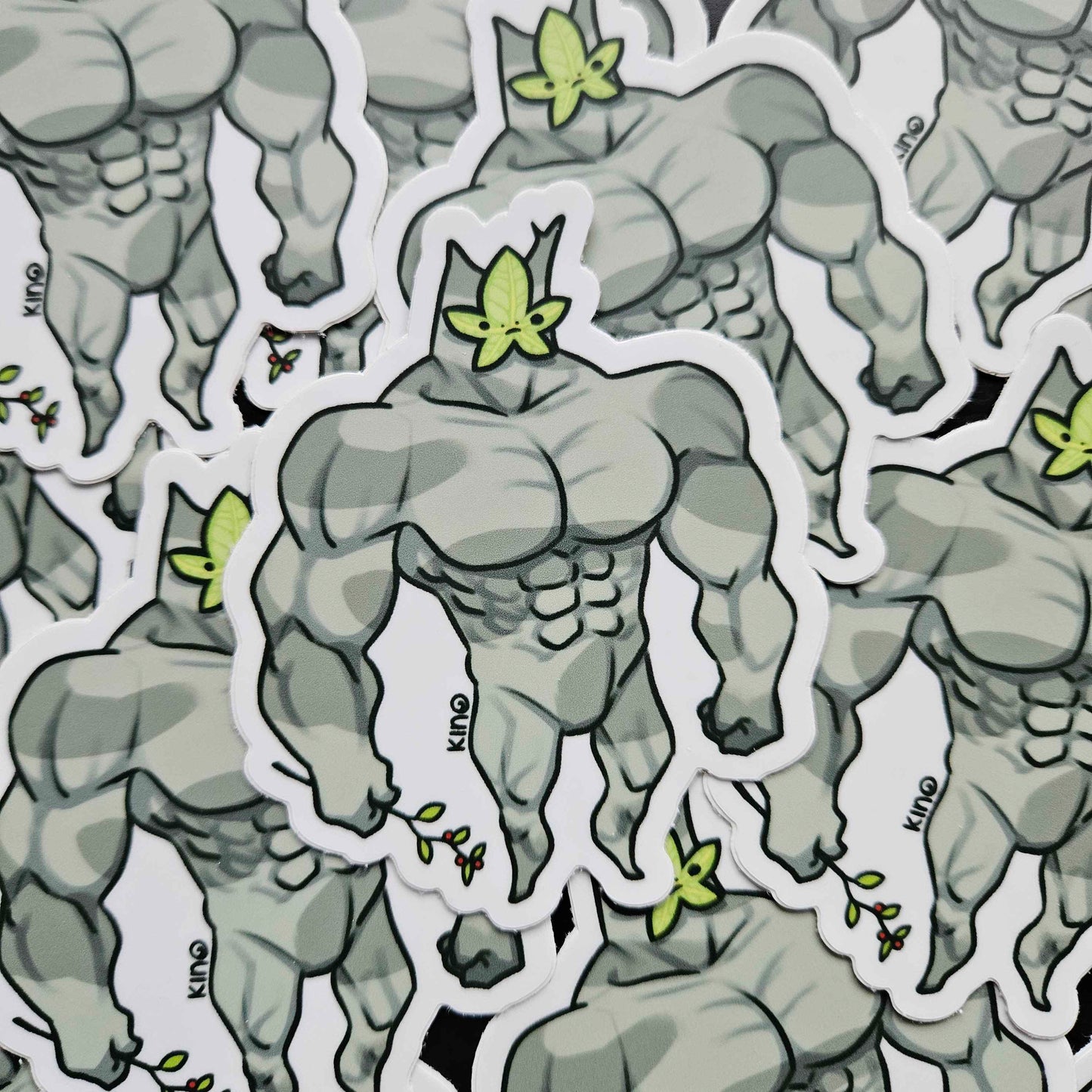 Buff Leaf Guy Sticker