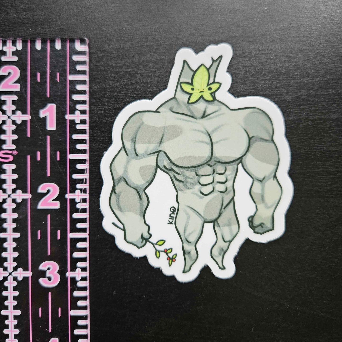 Buff Leaf Guy Sticker