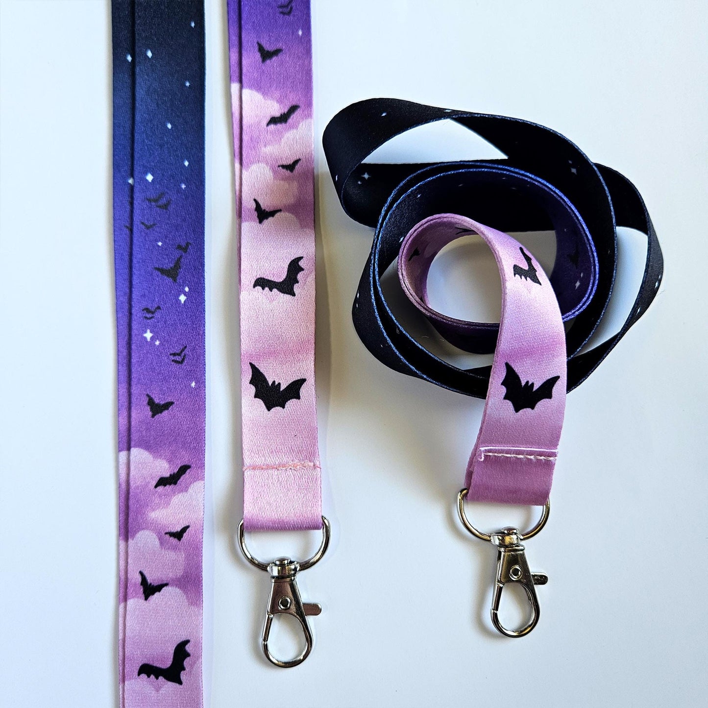 Starry Cloudy Bat Lanyard