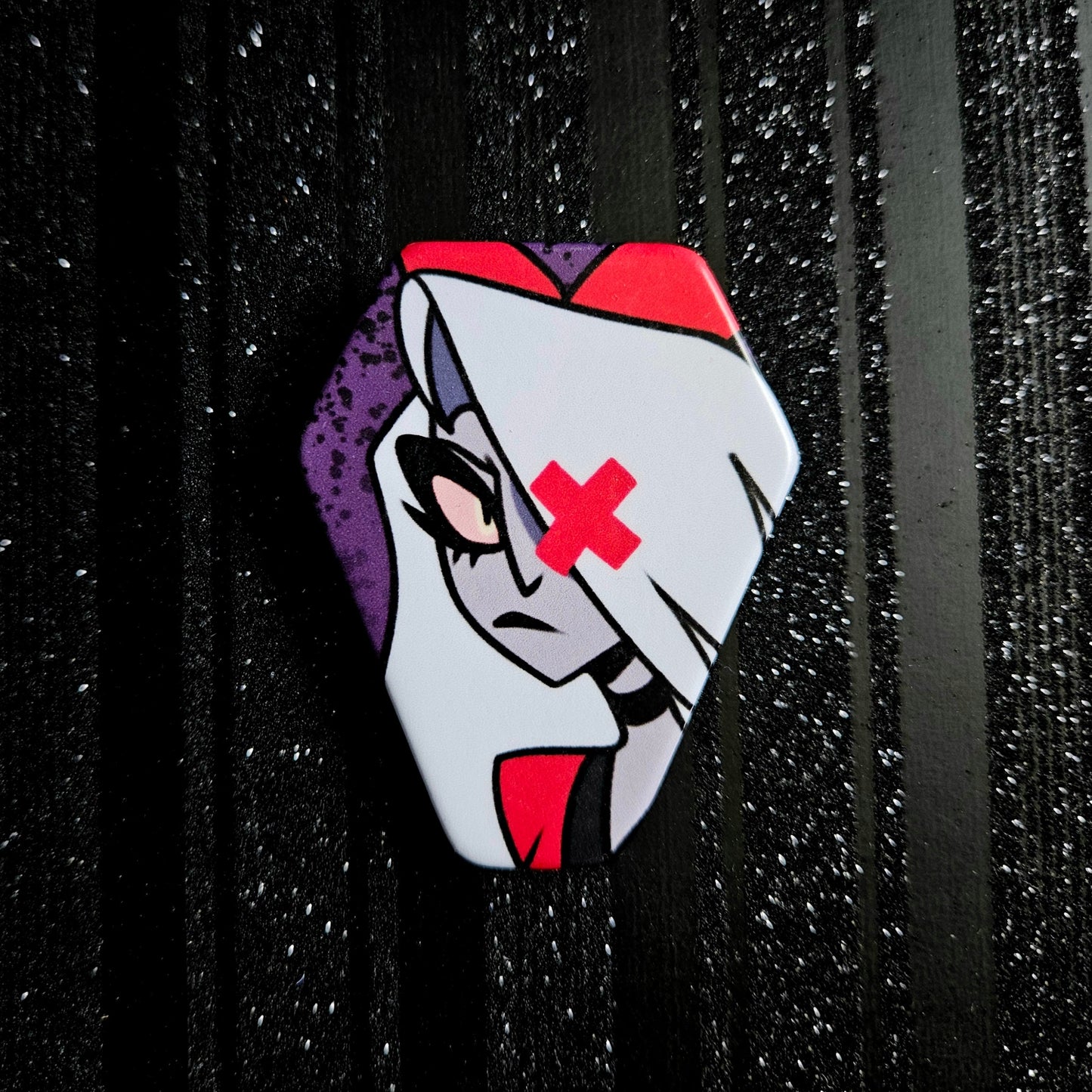 Hazbin Hotel Coffin Pin Buttons