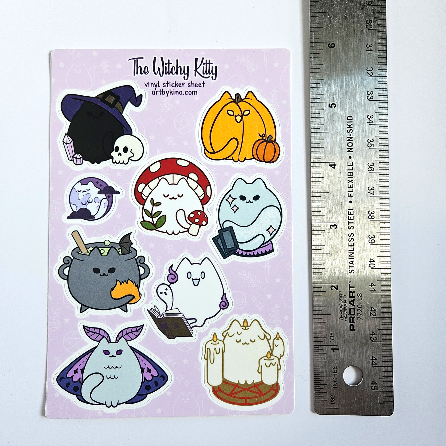 Witchy Kitty Sticker Sheet