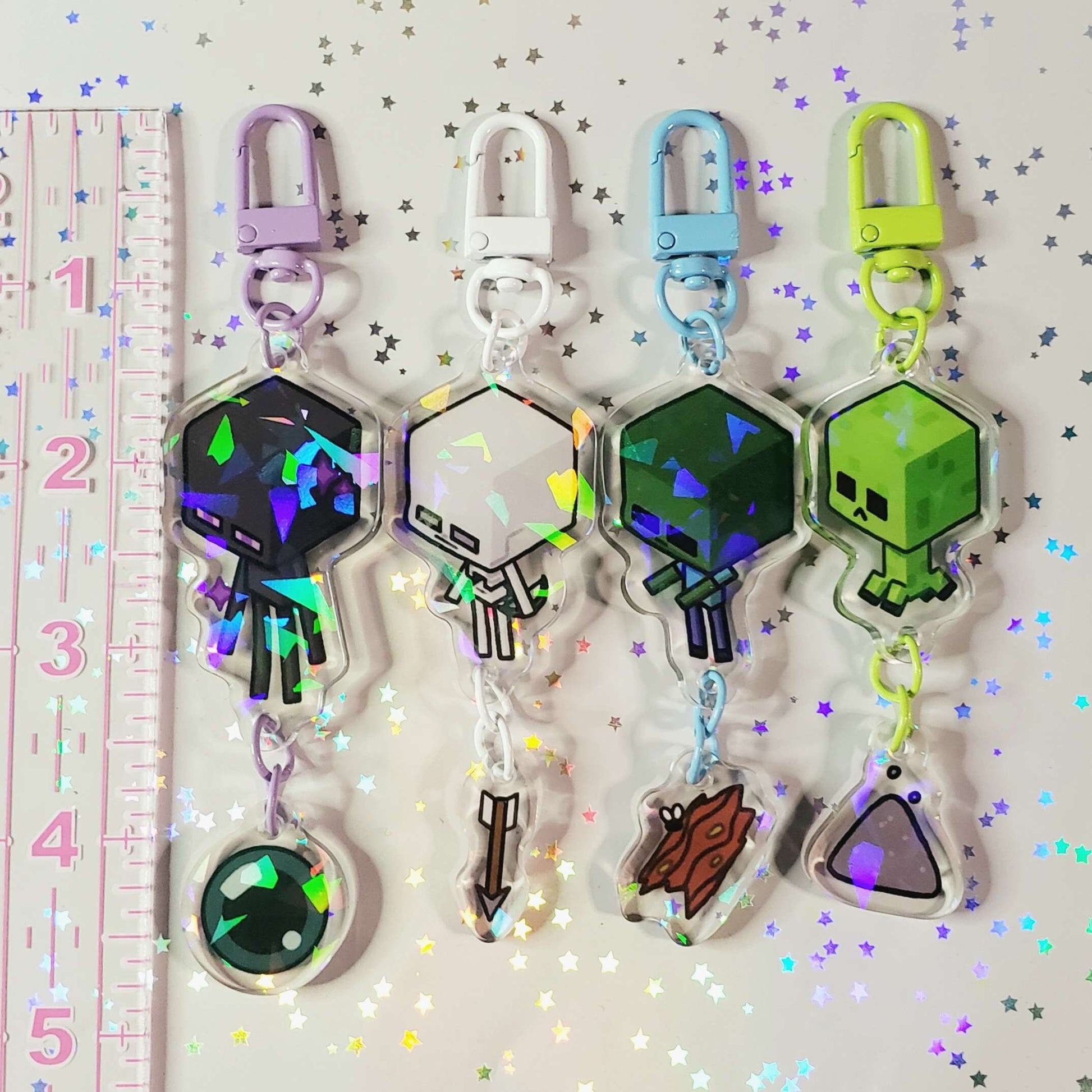 Minecraft Chibi Mob Charms – Art by Kino