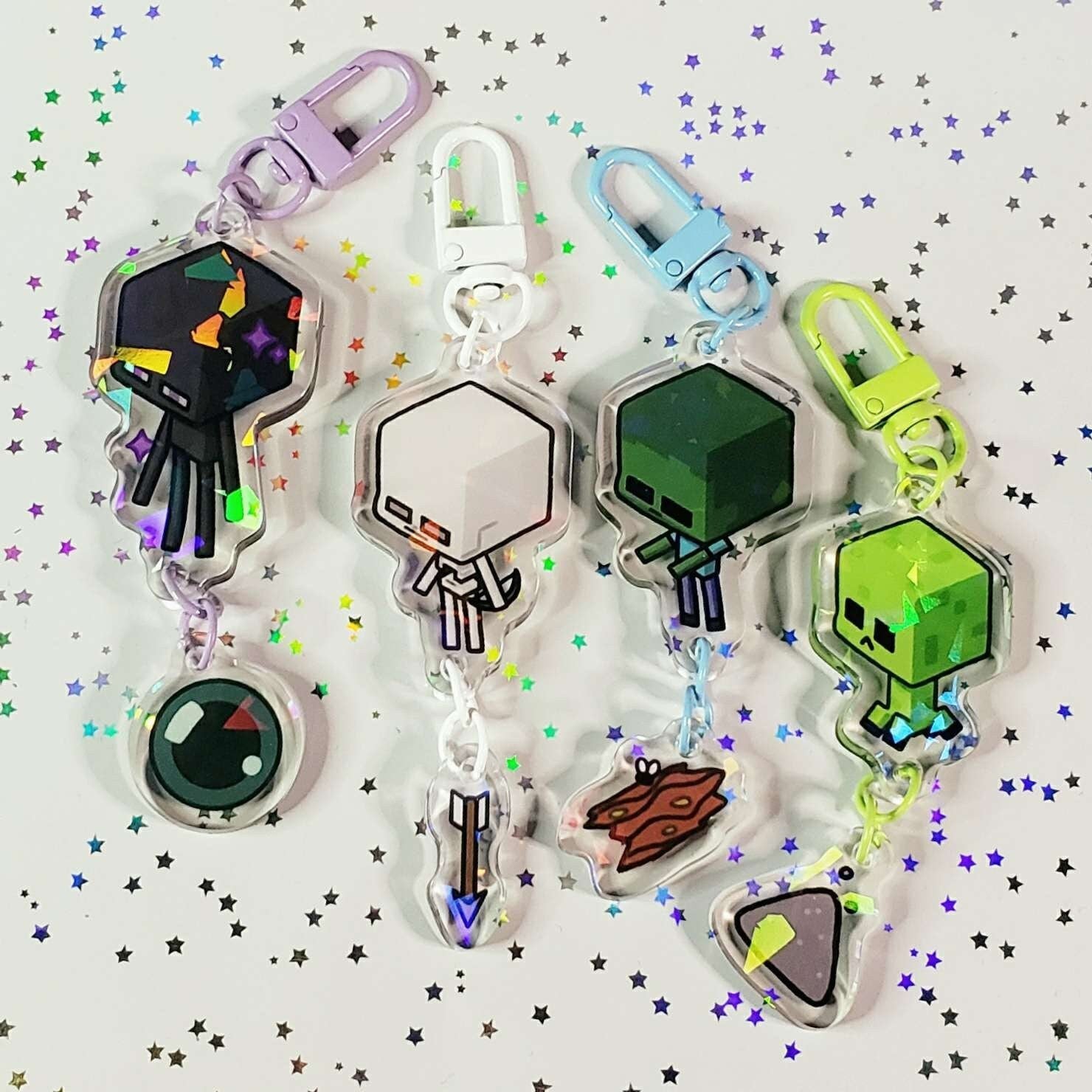 Minecraft Chibi Mob Charms – Art by Kino
