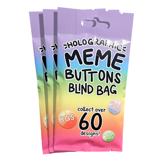 Holographic Meme Button Blind Bag