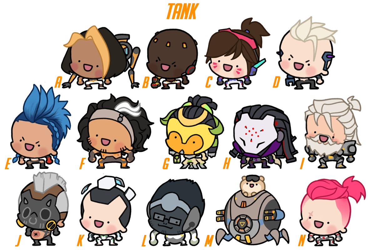OW2 Tank Mini Charms